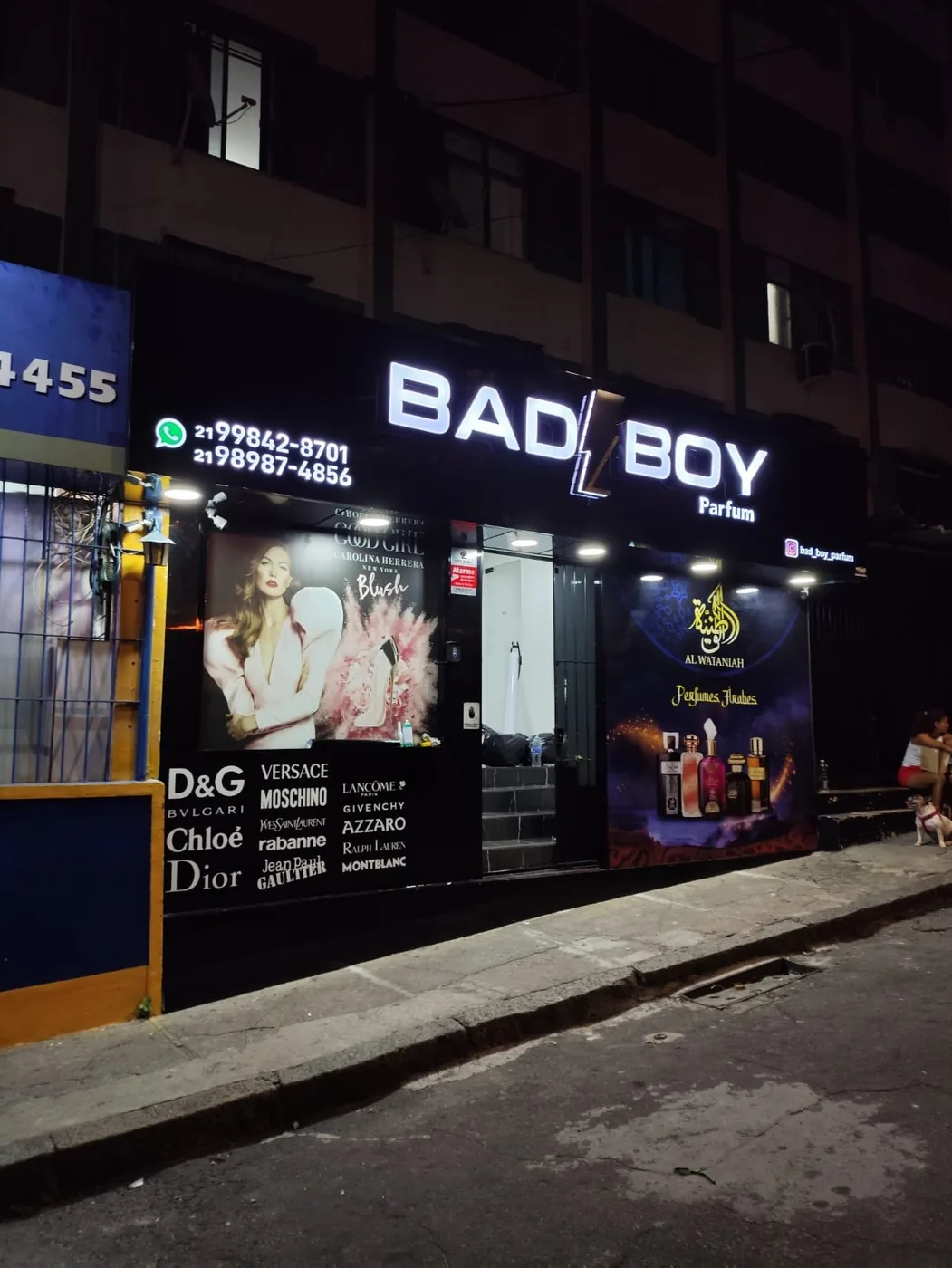Letreiro comercial da Bad Boy realizado pela Visão Letreiros